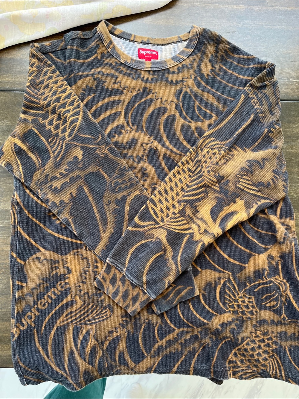 Supreme All Over Print Fish,Brown & Black. 100% cotton